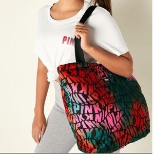 Pink By Victoria's Secret Pink Puffer Puffy Tote